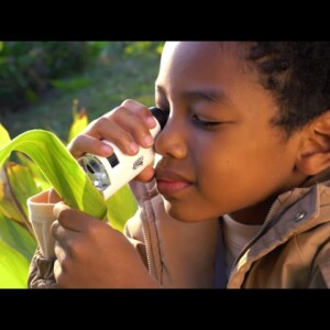 Kid's Portable Pocket Microscope with Adjustable 60-120x zoom